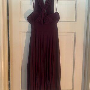 White House Black Market Convertible Dress, Wine, Size 0